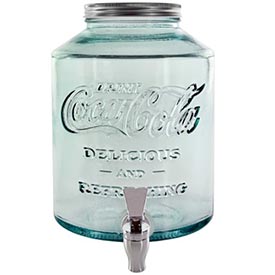 Coca-Cola Recycled Glass Jar with Spigot from Couronne Co.